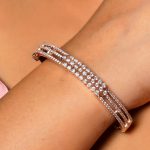 Brass, Alloy Zircon Gold-plated Bracelet